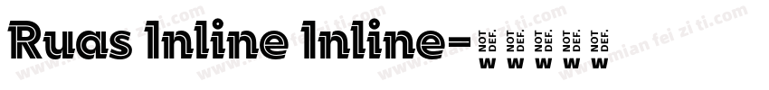 Ruas Inline Inline字体转换